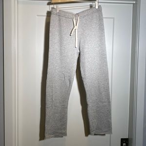 Monrow Grey Cropped Sweatpants, Size Small